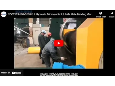 EZXW11S-160×3500 Full Hydraulic Micro-control 3 Rolls Plate Bending Machine - 翻译中...