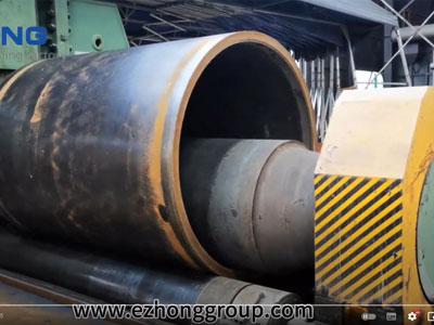 120x3200 EZHONG 3 롤 플레이트 롤링 머신