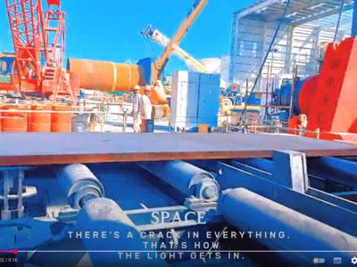 UAE 사이트-완전 유압 3 롤 플레이트 롤링 머신